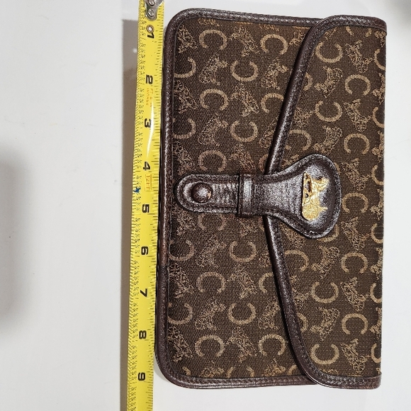 Celine Brown Textured Bag with Leather Closure - Picture 9 of 16